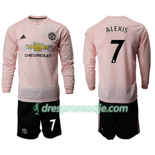 Manchester United Dres ALEXIS 7 Dječji Gostujući 2018/19 Dugim Rukavima Manchester United Dres ALEXIS 7 Dječji Gostujući 2018/19 Dugim Rukavima